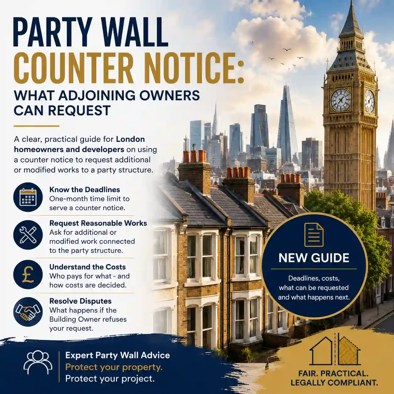 Party Wall counter notice process for London Building Owners and Adjoining Owners