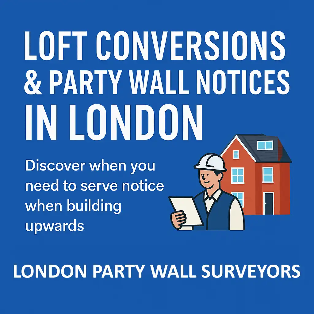 London party wall surveyor preparing a party wall notice for a loft conversion on a terraced house